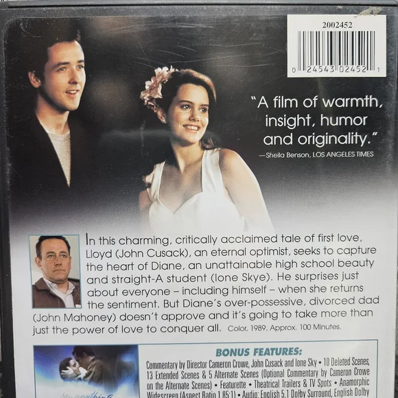 Say Anything DVD Special Edition Widescreen John Cusack - Picture 2 of 3